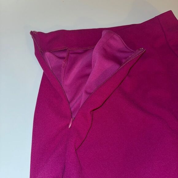 SHEIN SXY Solid Split Front Skort Color: Red Violet Size 2(XS) - Picture 8 of 13